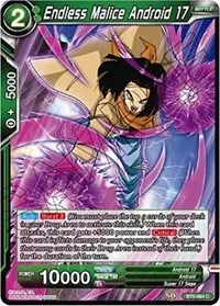 Endless Malice Android 17 (Miraculous Revival) — Dragon Ball Super CCG Card Value