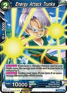 Energy Attack Trunks Non Foil Version (Promotion Cards) — Dragon Ball Super CCG Card Value