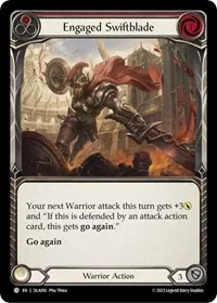 engaged swiftblade red (Blitz Deck: Heavy Hitters - Olympia) — Flesh & Blood TCG Card Value