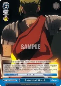 Entrusted Shield (Fate/Apocrypha) — Weiss Schwarz Card Value