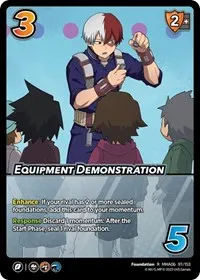 Equipment Demonstration (UniVersus: My Hero Academia: Jet Burn)