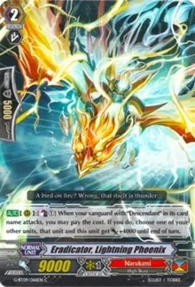 Eradicator Lightning Phoenix (G-BT09: Divine Dragon Caper) — Cardfight Vanguard Card Value