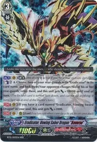 Eradicator Vowing Saber Dragon Reverse (BT12: Binding Force of the Black Rings)
