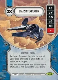ETA 2 Interceptor (Legacies) — Star Wars Destiny Card Value