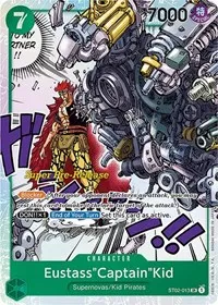 EustassCaptainKid 013 (Super Pre-Release Starter Deck 2: Worst Generation) — One Piece Card Game Card Value