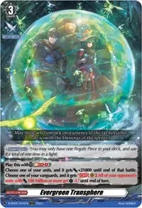 Evergreen Transphere (D-SS05: Festival Booster 2023) — Cardfight Vanguard Card Value