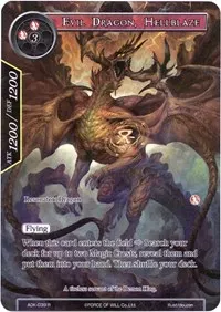 Evil Dragon Hellblaze Full Art (Advent of the Demon King)