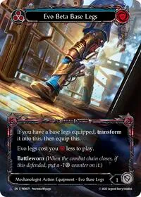 Evo Beta Base Legs Blue Marvel (Compendium of Rathe) — Flesh & Blood TCG Card Value
