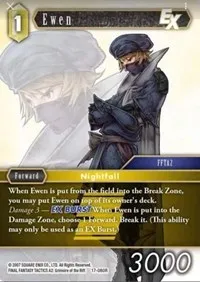 Ewen EX (Rebellion's Call) — Final Fantasy TCG Card Value