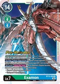 Examon (Versus Royal Knights Pre-Release Cards) — Digimon Card Game Card Value