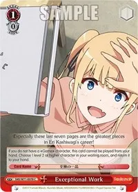 Exceptional Work (Saekano How to Raise a Boring Girlfriend. flat) — Weiss Schwarz Card Value