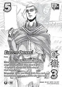 Execute Orders Alternate Art (Attack on Titan: Battle for Humanity)