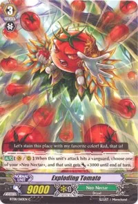 Exploding Tomato (BT08: Blue Storm Armada) — Cardfight Vanguard Card Value