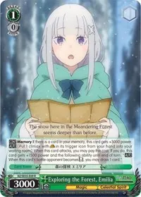 Exploring the Forest Emilia Parallel Foil (Re:ZERO: The Frozen Bond)