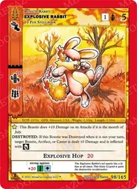 Explosive Rabbit (Wilderness: First Edition) — MetaZoo Card Value
