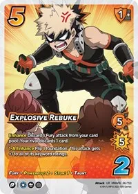 Explosive Rebuke (UniVersus: My Hero Academia: Jet Burn) — UniVersus Card Value