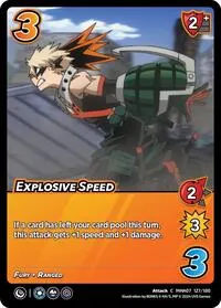 Explosive Speed (UniVersus: My Hero Academia: Girl Power) — UniVersus Card Value
