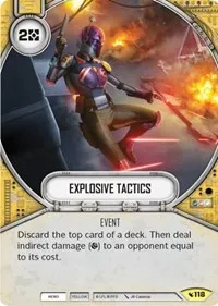 Explosive Tactics (Legacies) — Star Wars Destiny Card Value