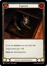 Exposed Blue (The Hunted) — Flesh & Blood TCG Card Value