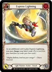 Express Lightning Yellow (Blitz Deck: Monarch - Boltyn) — Flesh & Blood TCG Card Value