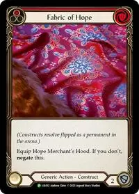 Fabric of Hope Hope Merchants Hood LSS012 (Flesh and Blood: Promo Cards)