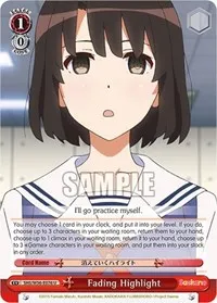 Fading Highlight (Saekano: How to Raise a Boring Girlfriend) — Weiss Schwarz Card Value