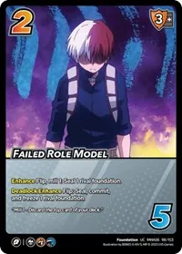 Failed Role Model (UniVersus: My Hero Academia: Jet Burn) — UniVersus Card Value