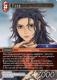 Fang (Gunslinger in the Abyss) — Final Fantasy TCG Card Value