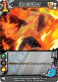 Fast as Flame (UniVersus: My Hero Academia: Heroes Clash) — UniVersus Card Value