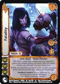 Fatality (Mortal Kombat X) — UniVersus Card Value