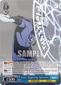Faust Beginning Operation SR (Guilty Gear -Strive-) — Weiss Schwarz Card Value