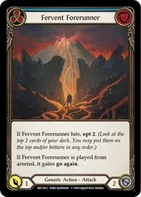 Fervent Forerunner Blue (Arcane Rising) — Flesh & Blood TCG Card Value