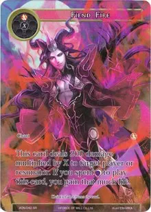 Fiend Fire Full Art (Ancient Nights)