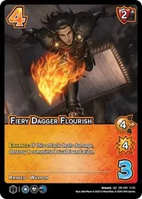 Fiery Dagger Flourish (Challenger Series: Vox Machina and Mighty Nein)