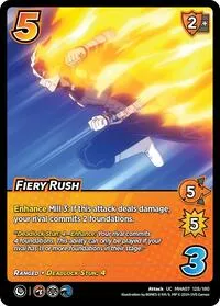 Fiery Rush (UniVersus: My Hero Academia: Girl Power) — UniVersus Card Value