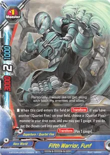Fifth Warrior Funf (LVL Up! Heroes & Adventurers!) — Future Card BuddyFight Card Value