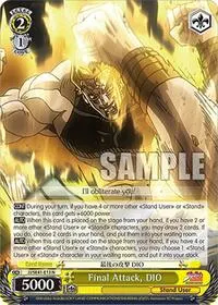 Final Attack DIO (JoJo's Bizarre Adventure: Stardust Crusaders Premium Booster)
