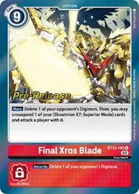 Final Xros Blade (Across Time Pre-Release Cards) — Digimon Card Game Card Value
