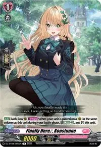 Finally Here~ Konstunne (DZ-BT08: Knights 0f Rebirth)