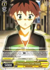 Finished Learning A Skill Kazuma (KonoSuba)