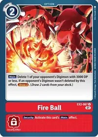 Fire Ball (Digital Hazard) — Digimon Card Game Card Value