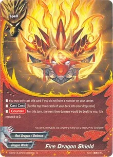 Fire Dragon Shield (Crossing Generations) — Future Card BuddyFight Card Value