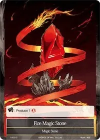 Fire Magic Stone (Starter Deck: Wolves of the Raging Flames) — Force of Will Card Value