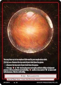 Fire Solarisite (Judgment of the Rogue Planet) — Force of Will Card Value