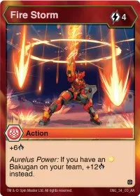 Fire Storm (Age of Aurelus) — Bakugan TCG Card Value