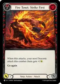 Fire Tenet Strike First Red (The Hunted)