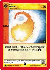 Fireball (Cryptid Nation: Kickstarter Edition Tribal Theme Decks)
