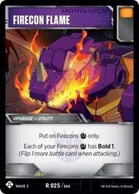 Firecon Flame (War for Cybertron: Siege I)