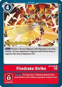 Firedrake Strike (Next Adventure Pre-Release Cards) — Digimon Card Game Card Value