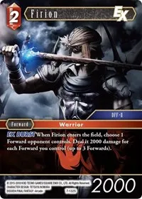 Firion EX (Opus VII) — Final Fantasy TCG Card Value